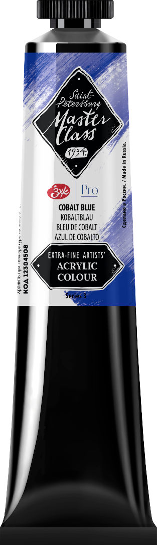 Acrylic colour Master Class, Cobalt blue, tube. № 508