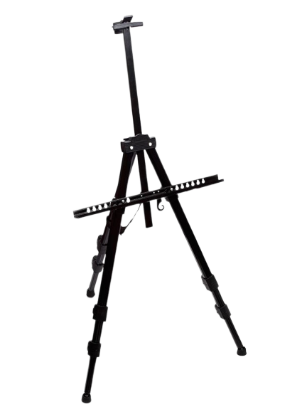 Tripod metal easel "Sonnet" with lower bar, in a bag
