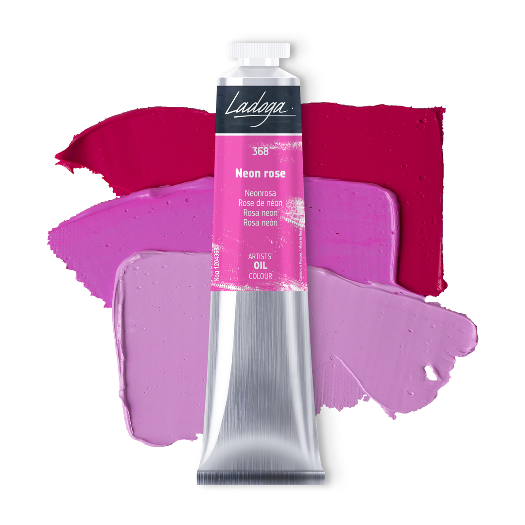 Oil colour "Ladoga", Neon rose, tube, № 368