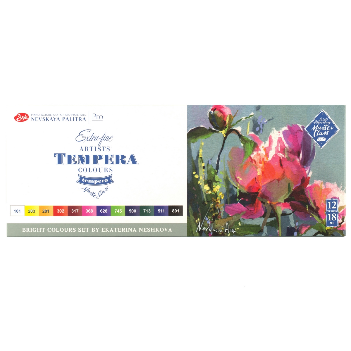 Tempera set Master-Class, bright colours. Set by Ekaterina Neshkova