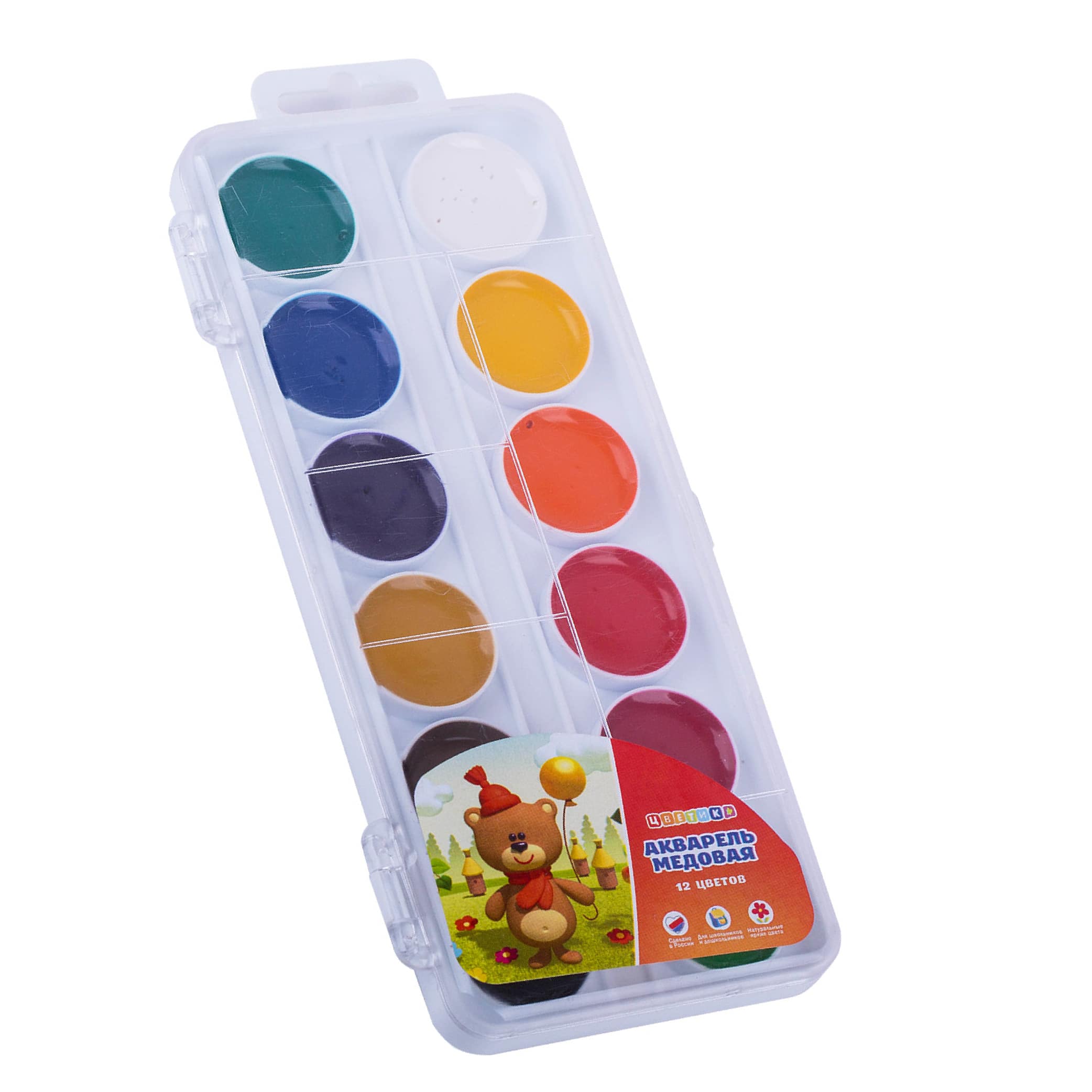 Honey Watercolour set Floret, 12 colours