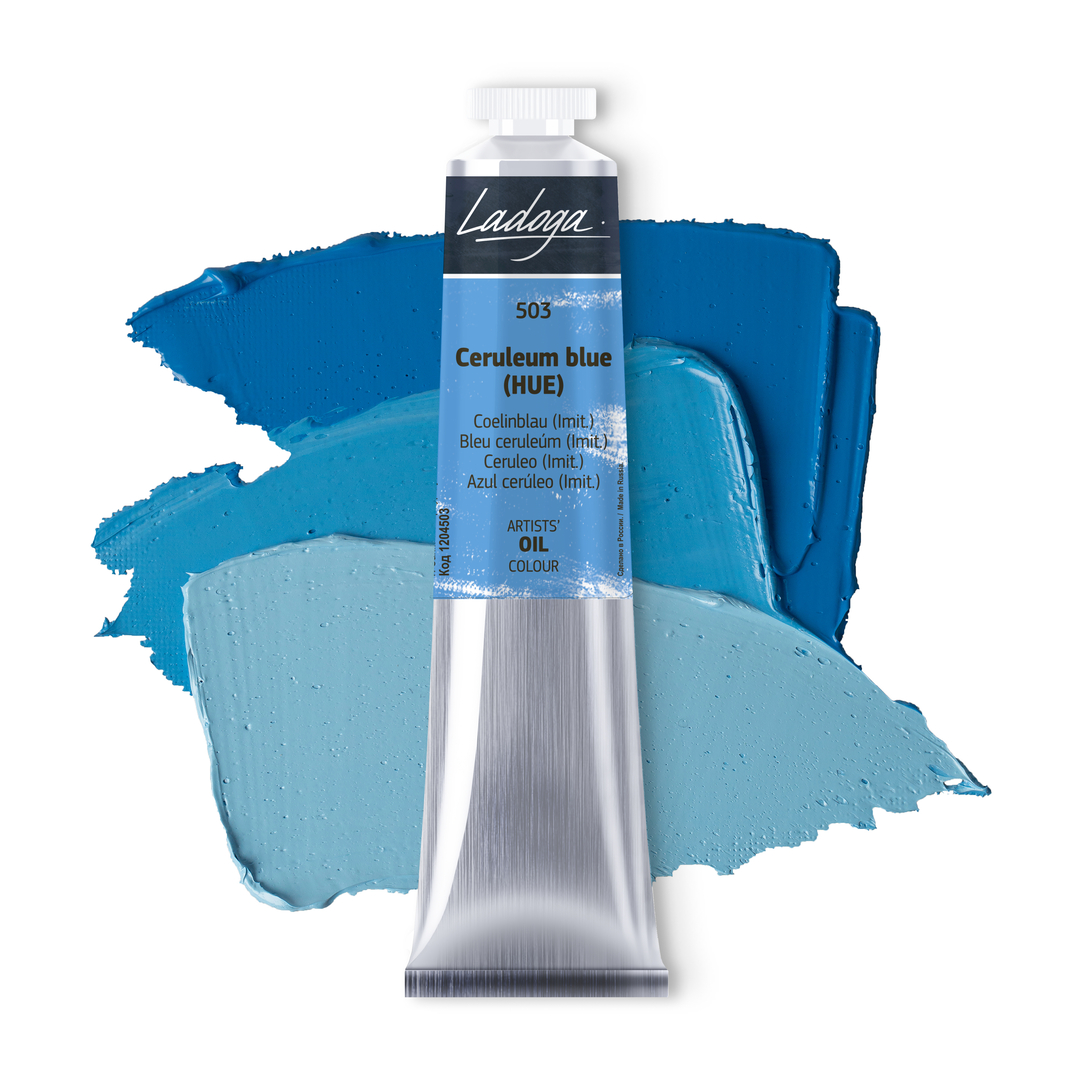 Oil colour "Ladoga", Cerulium blue (HUE), tube, № 503