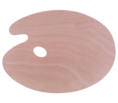 Palette "Sonnet", plywood, oval, 30x40 cm, thickness 5 mm