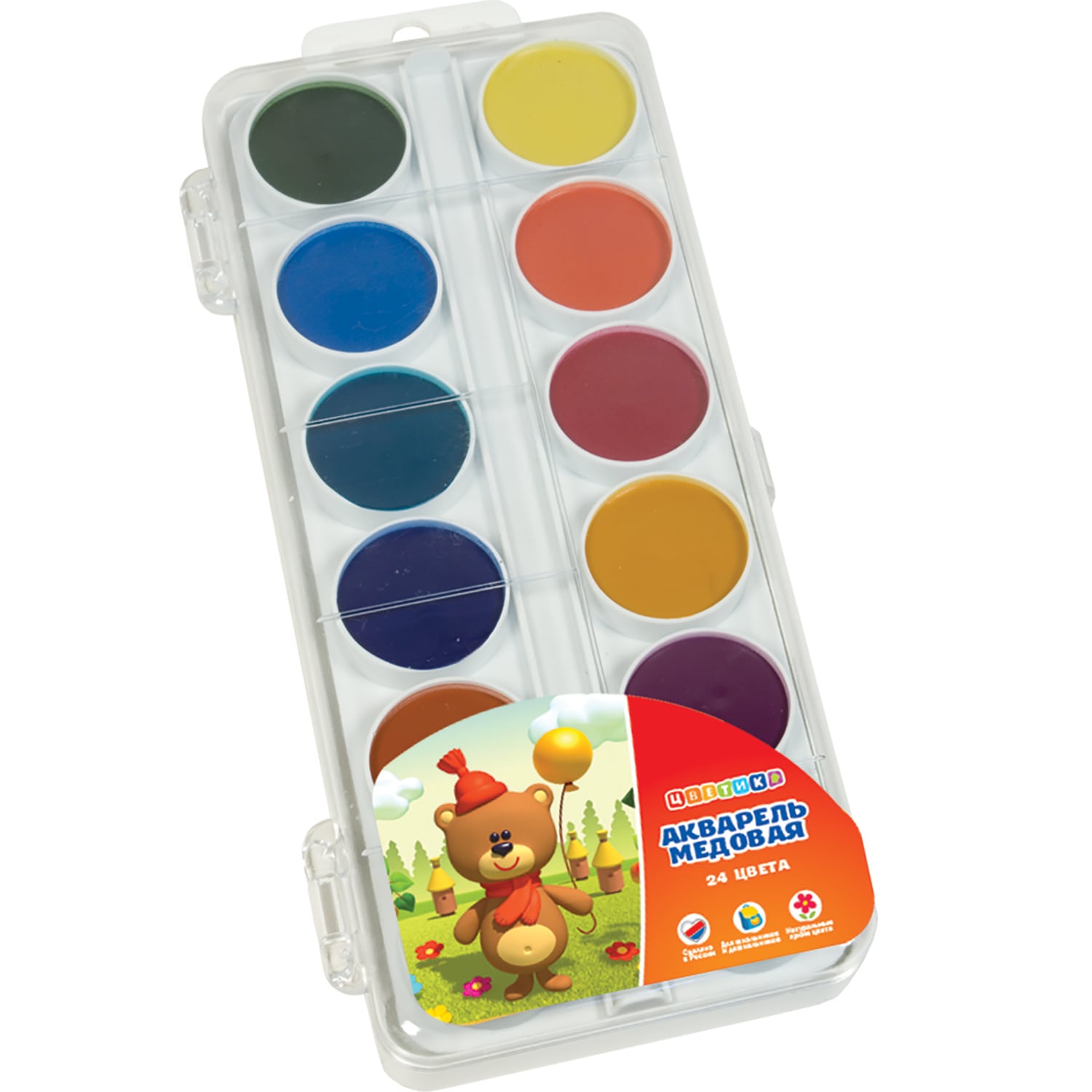 Honey Watercolour set Floret, 24 colours