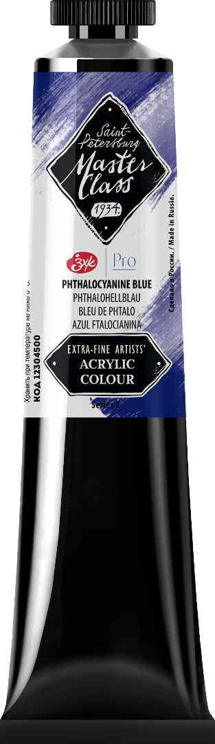 Acrylic colour Master Class, Phthalocyanine Blue, tube. № 500