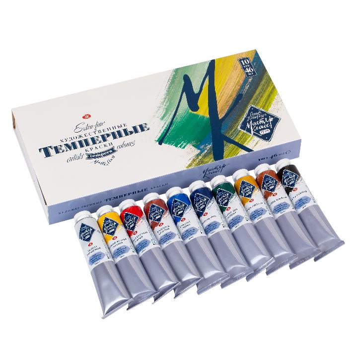 Tempera set Master-Class 10 tubes 46 ml, cardboard box