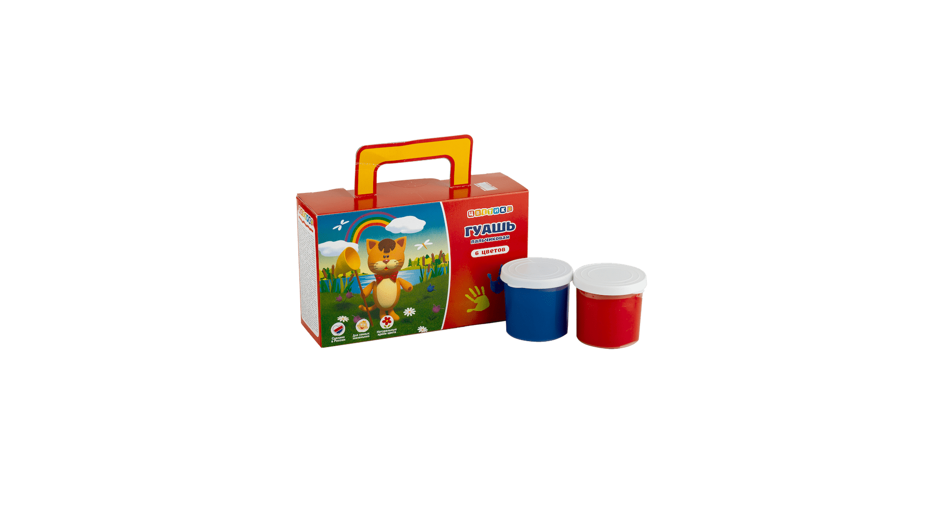 Set the finger gouaches Floret, 80 ml, 6 x 80 ml jars