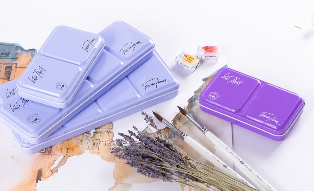 Create your ideal watercolour set with the help of  metal boxes! 