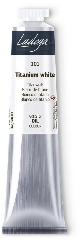 Oil colour "Ladoga", Titanium White, tube, № 101