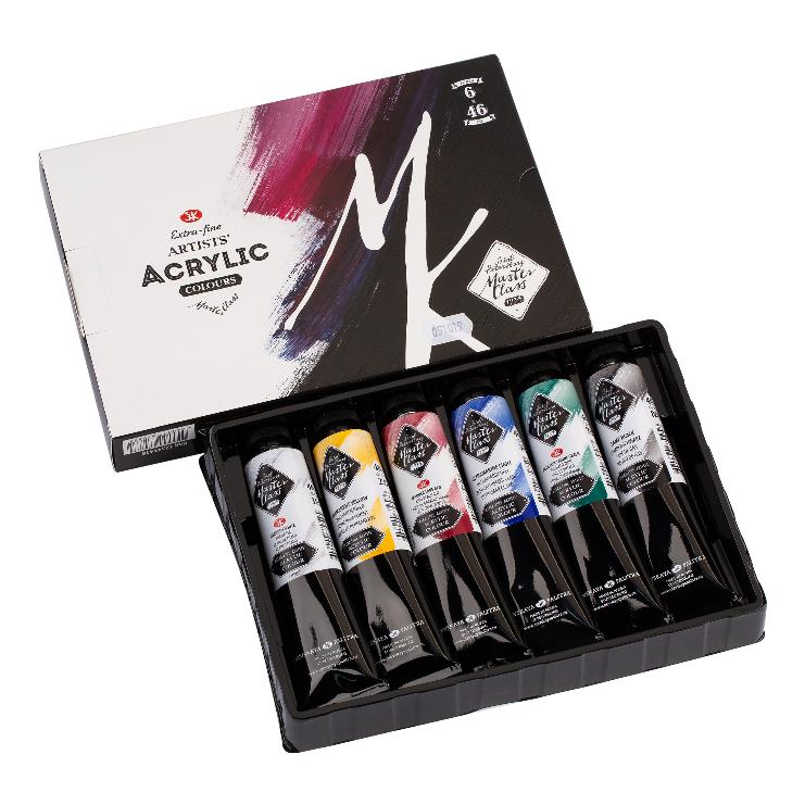 Acrylic gift set Master-Class, 6 tubes 46 ml, cardboard box