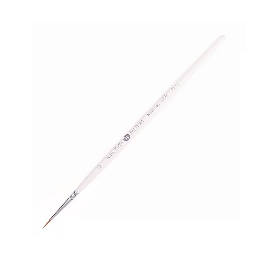Round kolinsky sable brush "Nevskaya Palitra", short handle