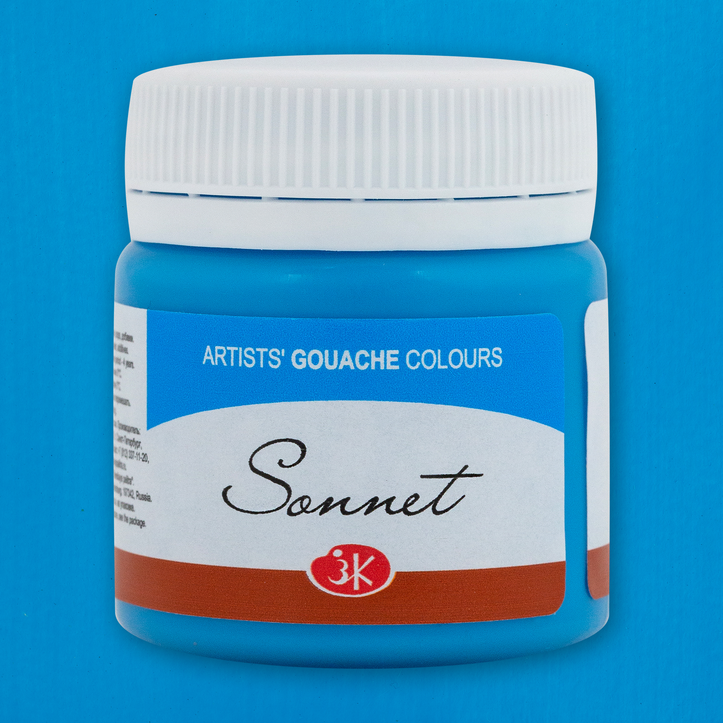 Gouache Celestial blue "Sonnet" in the jar, 40 ml. № 512