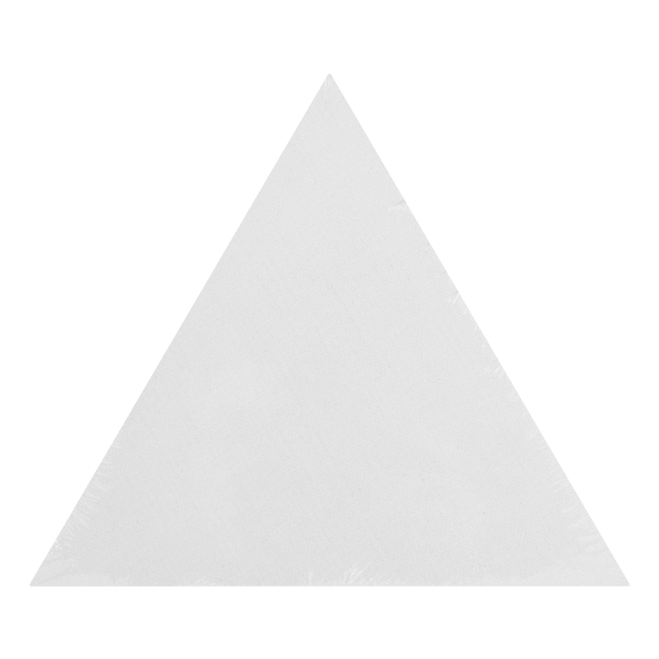 Canvas panel "Sonnet", triangular, 280 g/m2, 100% cotton, acrylic primer, medium grain