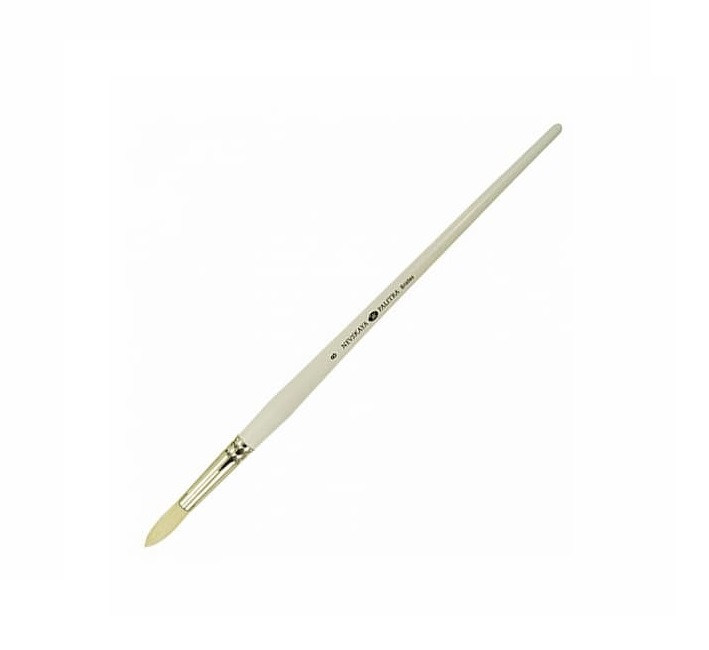 Bristle round brush "Nevskaya Palitra", long handle