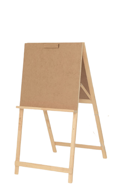 Easels stationary type Clapper